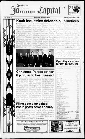 Pawhuska Journal-Capital (Pawhuska, Okla.), Vol. 89, No. 97, Ed. 1 Saturday, December 4, 1999