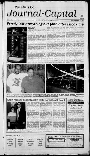 Pawhuska Journal-Capital (Pawhuska, Okla.), Vol. 91, No. 22, Ed. 1 Saturday, March 17, 2001