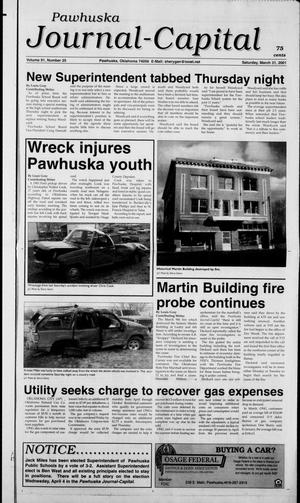 Pawhuska Journal-Capital (Pawhuska, Okla.), Vol. 91, No. 25, Ed. 1 Saturday, March 31, 2001