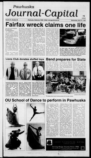 Pawhuska Journal-Capital (Pawhuska, Okla.), Vol. 91, No. 30, Ed. 1 Wednesday, April 18, 2001