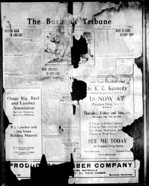 The Burbank Tribune (Burbank, Okla.), Vol. 1, No. 2, Ed. 1 Thursday, November 17, 1921