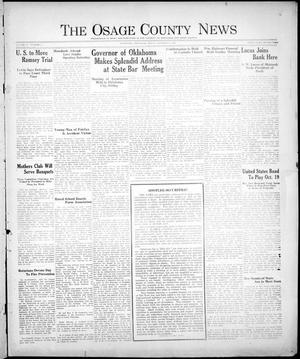 The Osage County News (Pawhuska, Okla.), Vol. 18, No. 8, Ed. 1 Friday, October 11, 1929