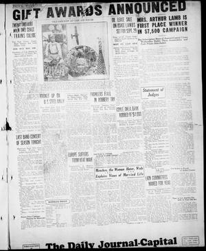 Primary view of object titled 'The Daily Journal-Capital (Pawhuska, Okla.), Vol. [25], No. [203], Ed. 1 Thursday, August 28, 1930'.