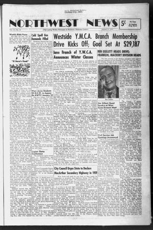 Primary view of object titled 'Northwest News (Oklahoma City, Okla.), Vol. 17, No. 21, Ed. 1 Thursday, January 8, 1959'.