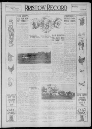 Bristow Record (Bristow, Okla.), Ed. 1 Wednesday, September 9, 1925