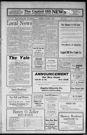 The Capitol Hill News (Oklahoma City, Okla.), Vol. 20, No. 13, Ed. 1 Friday, November 4, 1921