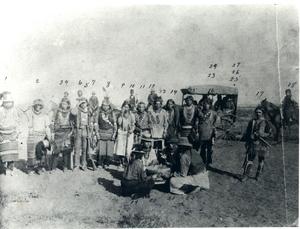 Primary view of object titled 'Caddo tribal dance group.'.