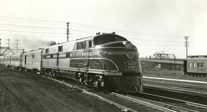 Chicago, Rock Island & Pacific (RI) Streamliner on "The Rocky Mountain Rocket"