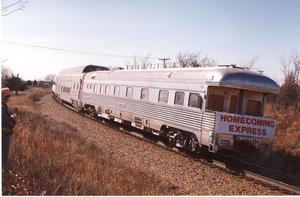 Primary view of object titled 'Burlington Northern (BN) 2974 on "Homecoming Express"'.