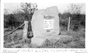 Primary view of object titled 'Pottawatomie County Road Monument (neg)'.