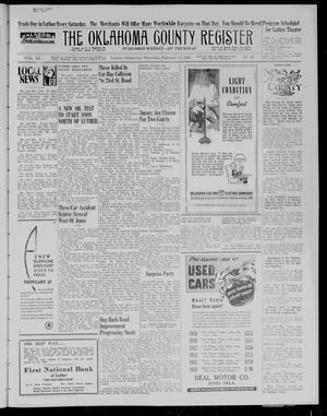 The Oklahoma County Register (Luther, Okla.), Vol. 40, No. 35, Ed. 1 Thursday, February 15, 1940
