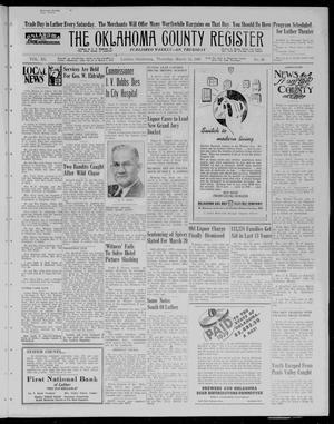 The Oklahoma County Register (Luther, Okla.), Vol. 40, No. 39, Ed. 1 Thursday, March 14, 1940