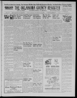 The Oklahoma County Register (Luther, Okla.), Vol. 40, No. 49, Ed. 1 Thursday, May 23, 1940