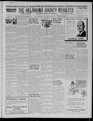 The Oklahoma County Register (Luther, Okla.), Vol. 41, No. 6, Ed. 1 Thursday, July 25, 1940