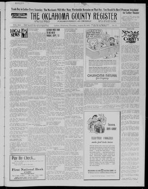 The Oklahoma County Register (Luther, Okla.), Vol. 41, No. 11, Ed. 1 Thursday, August 29, 1940