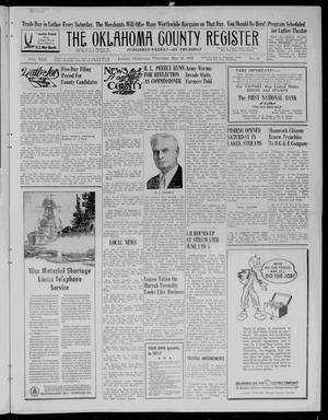 The Oklahoma County Register (Luther, Okla.), Vol. 42, No. 49, Ed. 1 Thursday, May 21, 1942