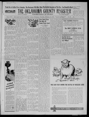 The Oklahoma County Register (Luther, Okla.), Vol. 43, No. 36, Ed. 1 Thursday, February 18, 1943