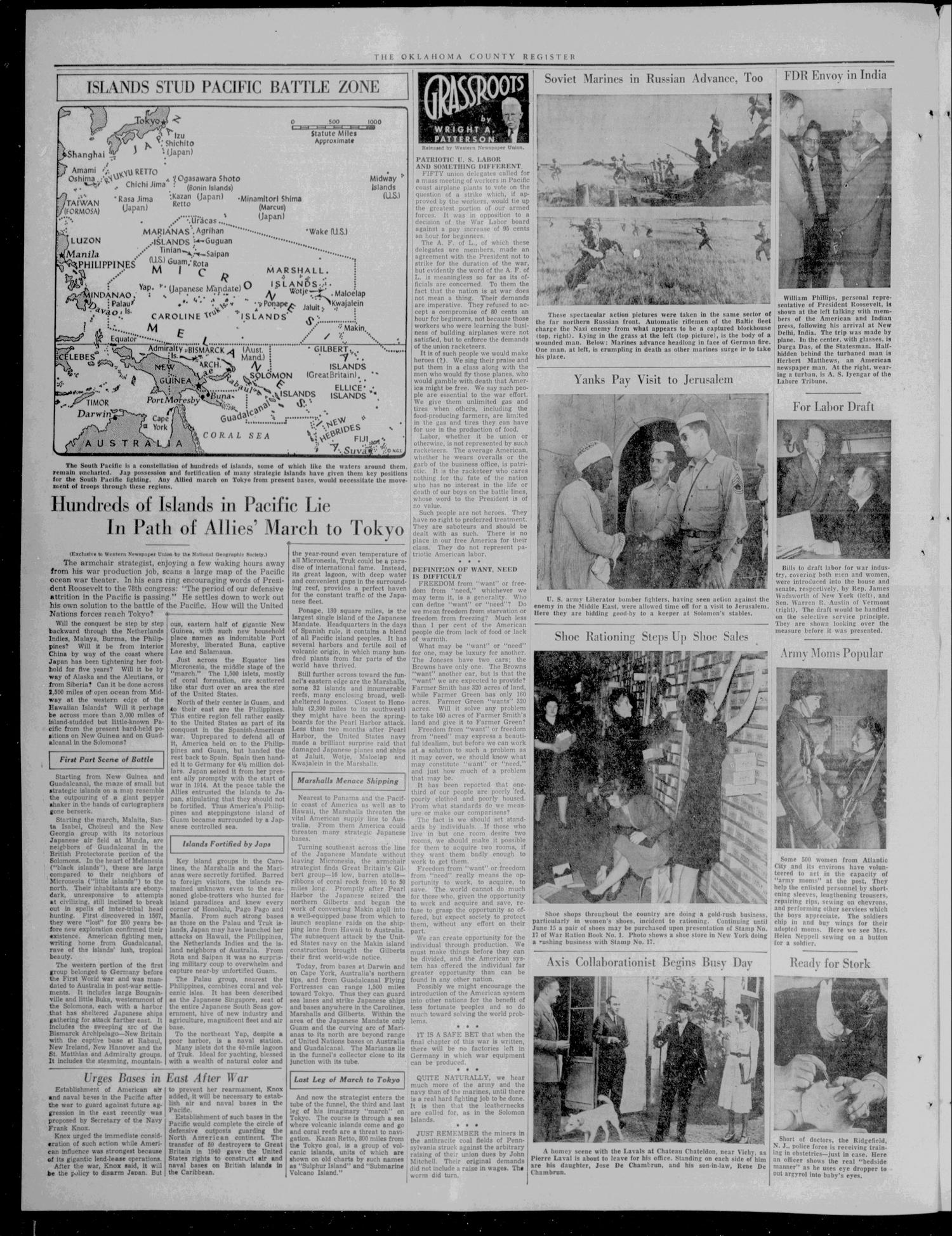 The Oklahoma County Register (Luther, Okla.), Vol. 43, No. 38, Ed. 1 Thursday, March 4, 1943
                                                
                                                    [Sequence #]: 2 of 8
                                                