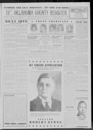 The Oklahoma County Register (Oklahoma City, Okla.), Vol. 45, No. 6, Ed. 1 Thursday, July 20, 1944