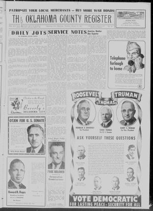 The Oklahoma County Register (Oklahoma City, Okla.), Vol. 45, No. 18, Ed. 1 Thursday, October 12, 1944