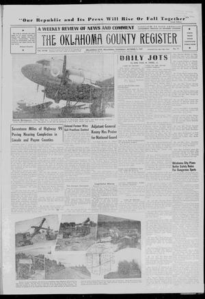 The Oklahoma County Register (Oklahoma City, Okla.), Vol. 48, No. 17, Ed. 1 Thursday, October 9, 1947
