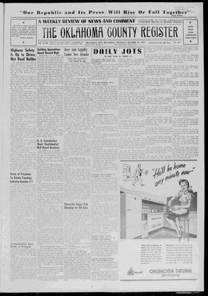 The Oklahoma County Register (Oklahoma City, Okla.), Vol. 48, No. 18, Ed. 1 Thursday, October 16, 1947