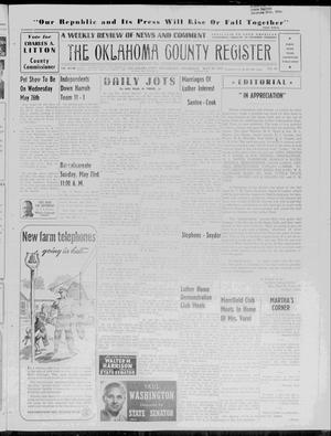 The Oklahoma County Register (Oklahoma City, Okla.), Vol. 48, No. 49, Ed. 1 Thursday, May 20, 1948