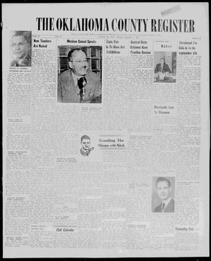 Primary view of object titled 'The Oklahoma County Register (Oklahoma City, Okla.), Vol. 50, No. 12, Ed. 1 Thursday, September 1, 1949'.