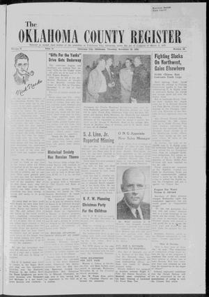 Primary view of object titled 'The Oklahoma County Register (Oklahoma City, Okla.), Vol. 51, No. 24, Ed. 1 Thursday, November 30, 1950'.