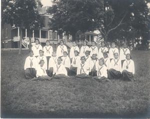Primary view of object titled 'Students at the Sequoyah Orphans Training School'.