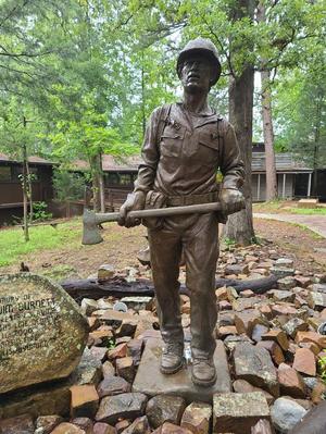 Statue of a Lumber Worker