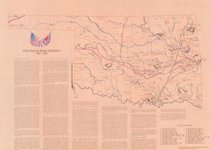 Map of the Civil War in Indian Territory