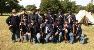 Honey Springs Battlefield Reenactment Group Photograph