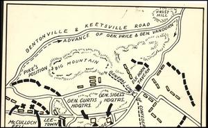 Map of Civil War Battle Positions