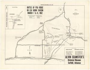 Battle of Pea Ridge or Elk Horn Tavern Map