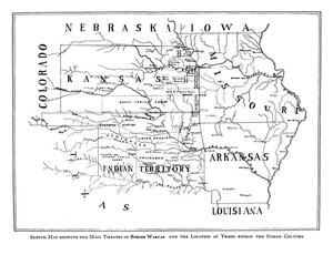 Map of Indian Territory and Neighboring States