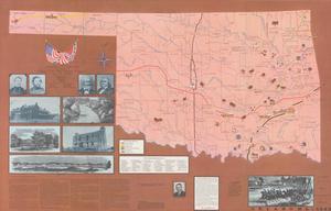 Civil War Centennial Map of Oklahoma
