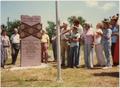 Photograph: Group Around Battle of Honey Springs Plaque