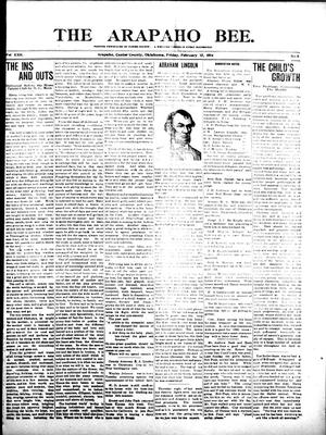 Primary view of object titled 'The Arapaho Bee. (Arapaho, Okla.), Vol. 22, No. 8, Ed. 1 Friday, February 13, 1914'.