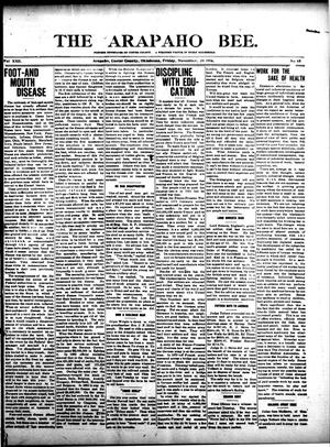 The Arapaho Bee. (Arapaho, Okla.), Vol. 22, No. 45, Ed. 1 Friday, November 20, 1914