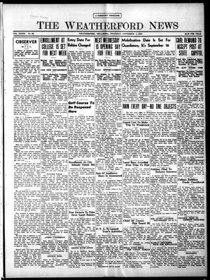 The Weatherford News (Weatherford, Okla.), Vol. 41, No. 36, Ed. 1 Thursday, September 5, 1940