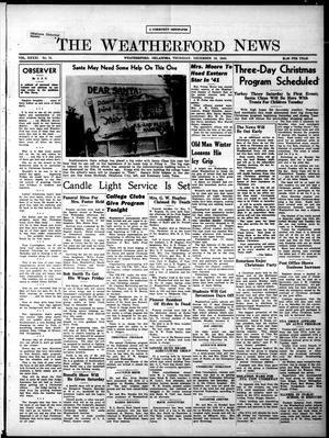 The Weatherford News (Weatherford, Okla.), Vol. 41, No. 51, Ed. 1 Thursday, December 19, 1940