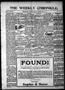 Newspaper: The Weekly Chronicle. (Weatherford, Okla. Terr.), Vol. 4, No. 3, Ed. …