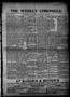 Thumbnail image of item number 1 in: 'The Weekly Chronicle. (Weatherford, Okla. Terr.), Vol. 4, No. 27, Ed. 1 Friday, November 14, 1902'.