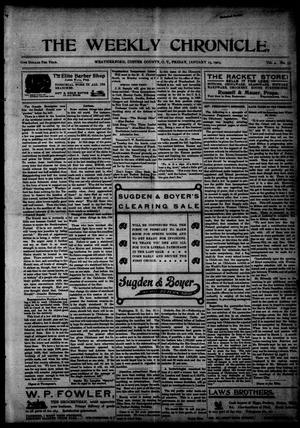 The Weekly Chronicle. (Weatherford, Okla. Terr.), Vol. 4, No. 37, Ed. 1 Friday, January 23, 1903