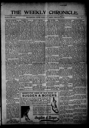 The Weekly Chronicle. (Weatherford, Okla. Terr.), Vol. 4, No. 42, Ed. 1 Friday, February 27, 1903