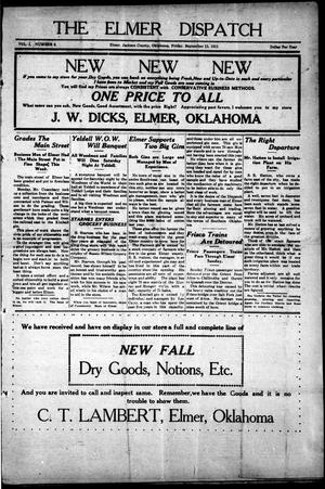 The Elmer Dispatch (Elmer, Okla.), Vol. 1, No. 2, Ed. 1 Friday, September 15, 1911