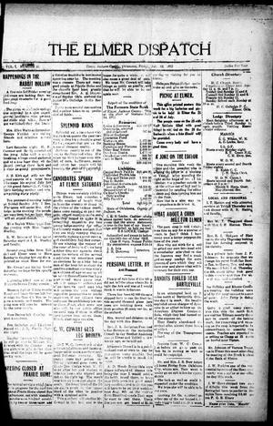 The Elmer Dispatch (Elmer, Okla.), Vol. 1, No. 45, Ed. 1 Friday, July 12, 1912