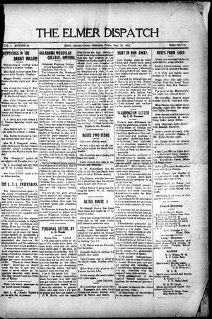 The Elmer Dispatch (Elmer, Okla.), Vol. 1, No. 46, Ed. 1 Friday, July 19, 1912