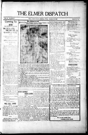 The Elmer Dispatch (Elmer, Okla.), Vol. 2, No. 7, Ed. 1 Friday, October 18, 1912
